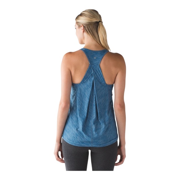 lululemon athletica Tops - Lululemon Essential Tank Heathered Jet Set Blue Size 8